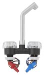 Mengkraan De Luxe diameter 20 mm zwart/chroom, grote knop x5 stuks