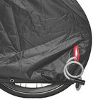 Beschermhoes zwart voor 1 fiets