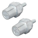 Accupolen set (+) en (-) zink schroefbaar M6