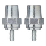 Accupolen set (+) en (-) zink schroefbaar M6