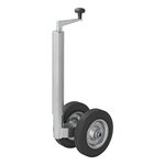 Dubbel neuswiel 48 mm met massief natuurrubberen banden 200 x 50 mm