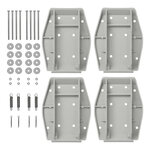 Stabilisatievoeten met veer - set van 4 stuks