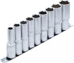 Bgs Technic Dopsleutelset zeskant, diep 12,5 mm (1/2) 10 - 24 mm 9-delig