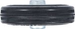 Bgs Technic Vol rubberen wiel stalen velg 100 mm