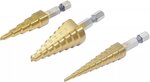 Bgs Technic HSS-trappenborenset 3 - 20 mm 3-dlg