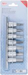 Bgs Technic Dopsleutelbitset (3/8) binnenzeskant 3 - 10 mm 7-dlg