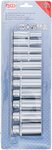 Bgs Technic Dopsleutelset zeskant diep (3/8) inches 11-dlg