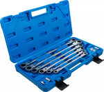 Bgs Technic Ratel knie ringsleutelset 8 - 19 mm 10-dlg