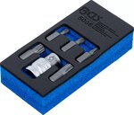 Bgs Technic Schroevendraaier bitset (3/8) aandrijving buitenzeskant veeltand (voor XZN) 6-dlg