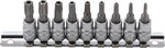 Bgs Technic Bitdoppen 1/4, 9 delig, Torx boring T10 - T50