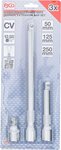 Bgs Technic Kantelverlengstukset (1/2) 50 / 125 / 250 mm 3-dlg