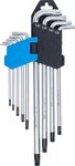 Bgs Technic Stiftsleutelset  extra lang T-profiel (voor Torx) met boring T10 - T50 9-dlg