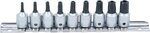 Dopsleutelbitset 6,3 (1/4) TS-profiel (voor Torx-plus) met boring 9-dlg