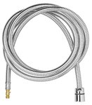Doucheslang Metaal 1,5 m 3/8 wartel - 1/2 conus x5 stuks