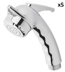 Handdouche Charisma chroom zonder slang x 5 stuks