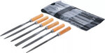 Sleutlvijlen-set houten heft 100 mm 6-dlg