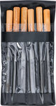 Sleutlvijlen-set houten heft 100 mm 6-dlg