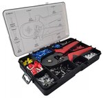 Krimptang voor adereindhulzen 0,25 – 10 mm² Met assortiment 0,5 – 10 mm²