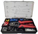 Krimptang voor adereindhulzen 0,25 – 10 mm² Met assortiment 0,5 – 10 mm²