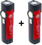 Aluminium COB-LED / UV-handlamp 1 W x2 stuks