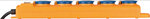 SL 554 DE IP54 Tafelcontactdozenblok 5-voudig geel/blauw 2m H07RN-F3G1,5 met schakelaar