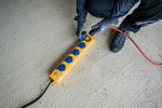 SL 554 DE IP54 Tafelcontactdozenblok 5-voudig geel/blauw 2m H07RN-F3G1,5 met schakelaar