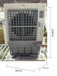 Koelventilator 10.000 m³/u 100 liter