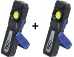COB-LED looplamp met magneet en ophanghaak uitklapbaar x2 stuks