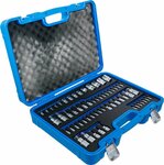 Bit- en dopsleutelset E-profiel / T-profiel (voor Torx) / T-profiel (voor Torx) mt boring / TP-profiel (voor Torx Plus) 60-dlg