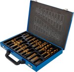 Spiraalboren en Trappenboorset HSS titanium gecoat 1 - 10 mm 231-dlg