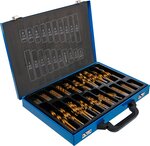 Spiraalboren en Trappenboorset HSS titanium gecoat 1 - 10 mm 231-dlg