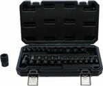 Dopsleutelbit-/dopsleutelset (1/4), (3/8), (1/2) E-profiel / T-profiel (voor Torx) 25-dlg