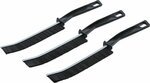 Set hoek-reinigingsborstels met stijve haren 230 mm 3-dlg