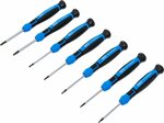 Micro schroevendraaierset T-profiel (voor Torx) 7-dlg