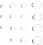 Slangklem assortiment diameter 10 - 45 mm 15-dlg