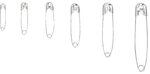 Assortiment veiligheidsspelden 22 - 55 mm 6 maten 250-dlg