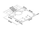 Set scharnierreparatieplaten roestvrij staal 4-dlg