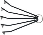 Speciale bitschroevendraaier extra plat Sleufkop SL kruiskop PH en PZ T-profiel (voor Torx) 5-dlg