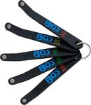 Speciale bitschroevendraaier extra plat Sleufkop SL kruiskop PH en PZ T-profiel (voor Torx) 5-dlg