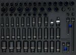 Gereedschapmodule 3/3: Kracht dopsleutelset zeskant (3/8), (1/2) 8 - 32mm 73-dlg
