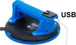 Ruitenzuignap/-drager op batterijen extra sterk diameter 200 mm met digitaal display