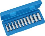 Diepe dopsleutelset 11-delig 1/4 zeskant 4-13 mm