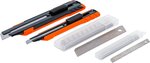 Set universele afbreekmessen mesbreedte 9 / 18 mm 4-dlg