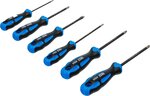 Schroevendraaierset met diamantcoating 6-dlg