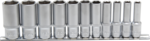 Bgs Technic Dopsleutelset zeskant diep (3/8) inches 11-dlg