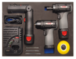Accu schuur- en polijstset in gereedschapmodule 10,8 V 8-dlg