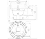 Bgs Technic Kroonmoersleutel voor transmissieflens voor Scania 72/80 mm