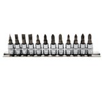 Bgs Technic Dopsleutelbitset (1/4) sleuf, kruiskop PH / PZ 12-dlg