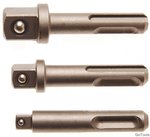 Bgs Technic Adapterset SDS - buitenvierkant 6,3 mm (1/4), 10 mm (3/8), 12,5 mm (1/2) 3-dlg