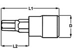 Dopbits 1/2 hex 6mm